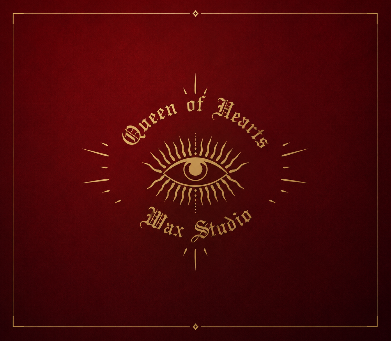 Queen of Hearts Wax Studio brand graphic