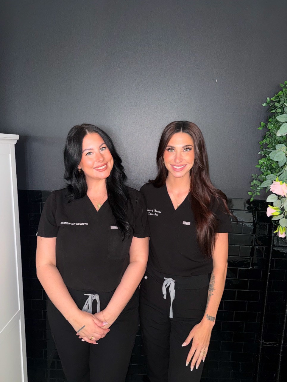 Jessica and Lauren at Queen of Hearts Wax Studio in West Long Branch, NJ